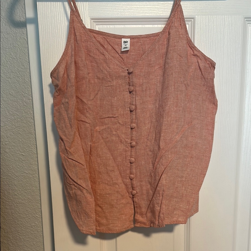 BP Women's Pink Button-Down Top